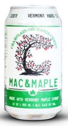 Champlain Orchard - Mac & Maple Cider (4 pack 12oz cans) (4 pack 12oz cans)