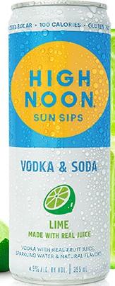 High Noon Sun Sips - Lime Vodka & Soda (4 pack 12oz cans) (4 pack 12oz cans)